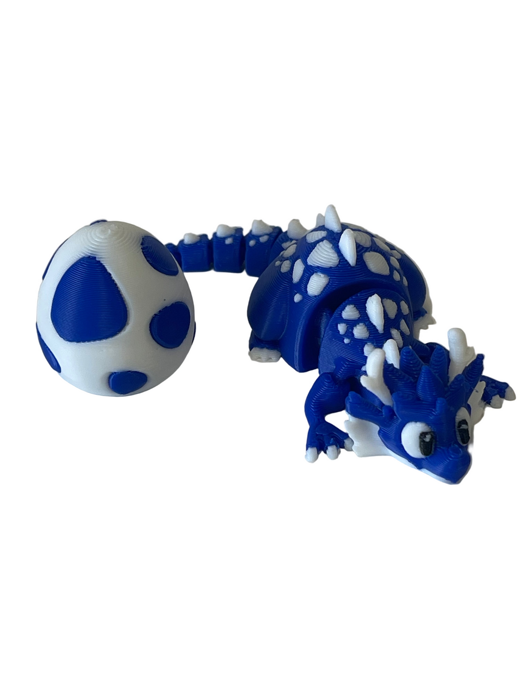 Small Blue/White mini Flexi Dragon