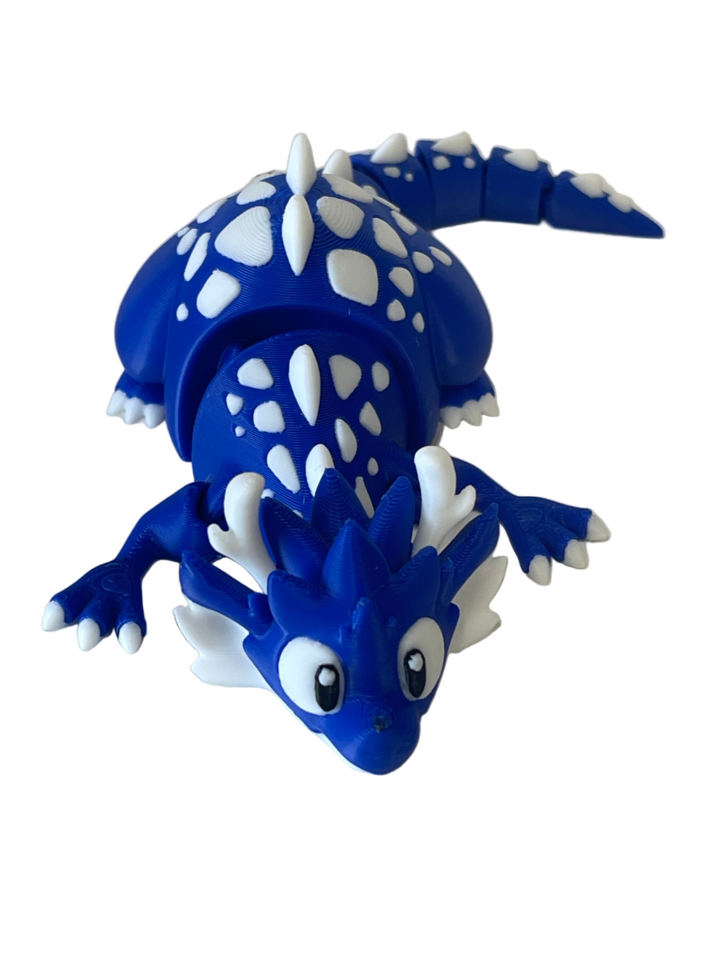 Large Blue/White mini Flexi Dragon